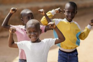 Sierra Leone children after polio vaccine