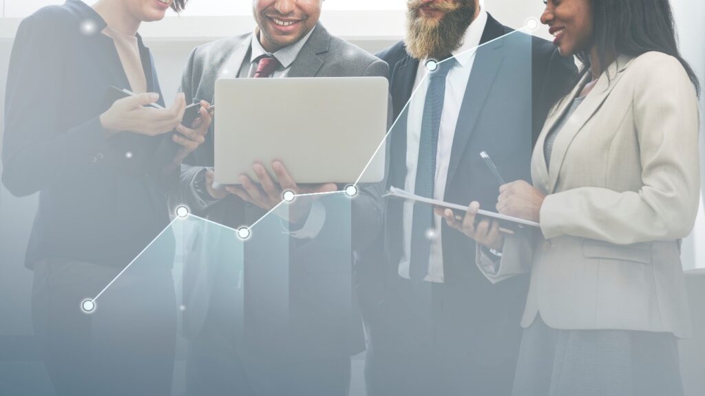 A business team planning marketing strategy