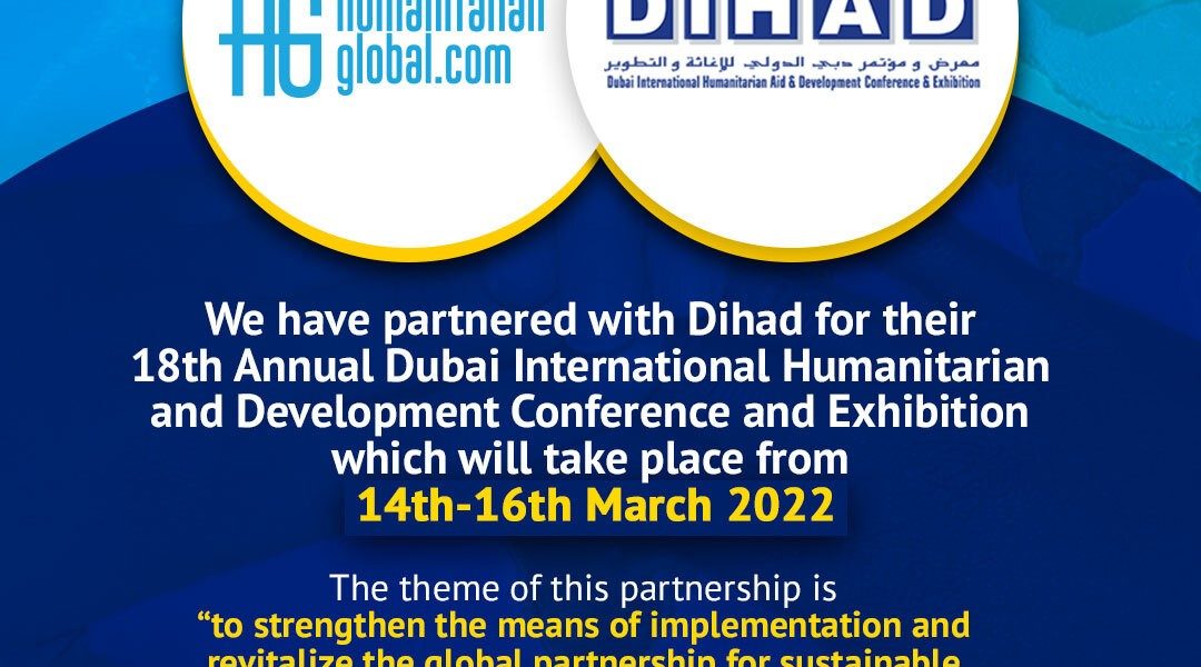 DIHAD 2022 + Humanitarian Global partnership banner
